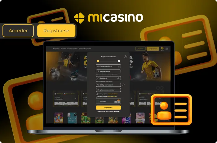 Creación de una cuenta en MiCasino Chile